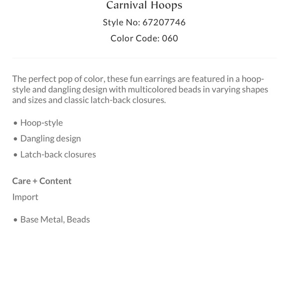 Free people carinval hoops - Picture 4 of 6